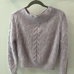 Women’s Lavender Sweater - Fits loosely, slightly off the shoulder, Size XS